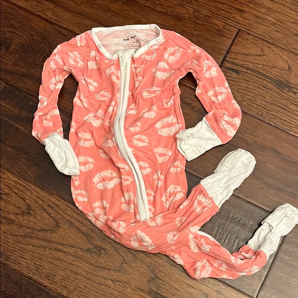 Coral Kiss Print Kids One Piece